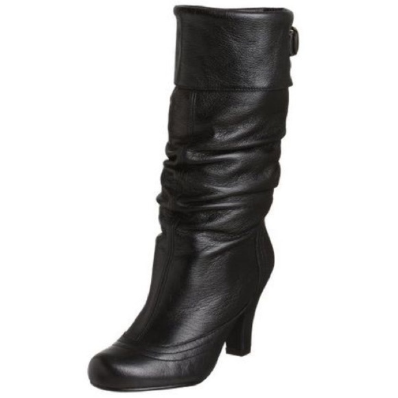 leather slouch boots